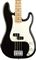 Fender Player Precision Bass Maple Neck Black Front View
